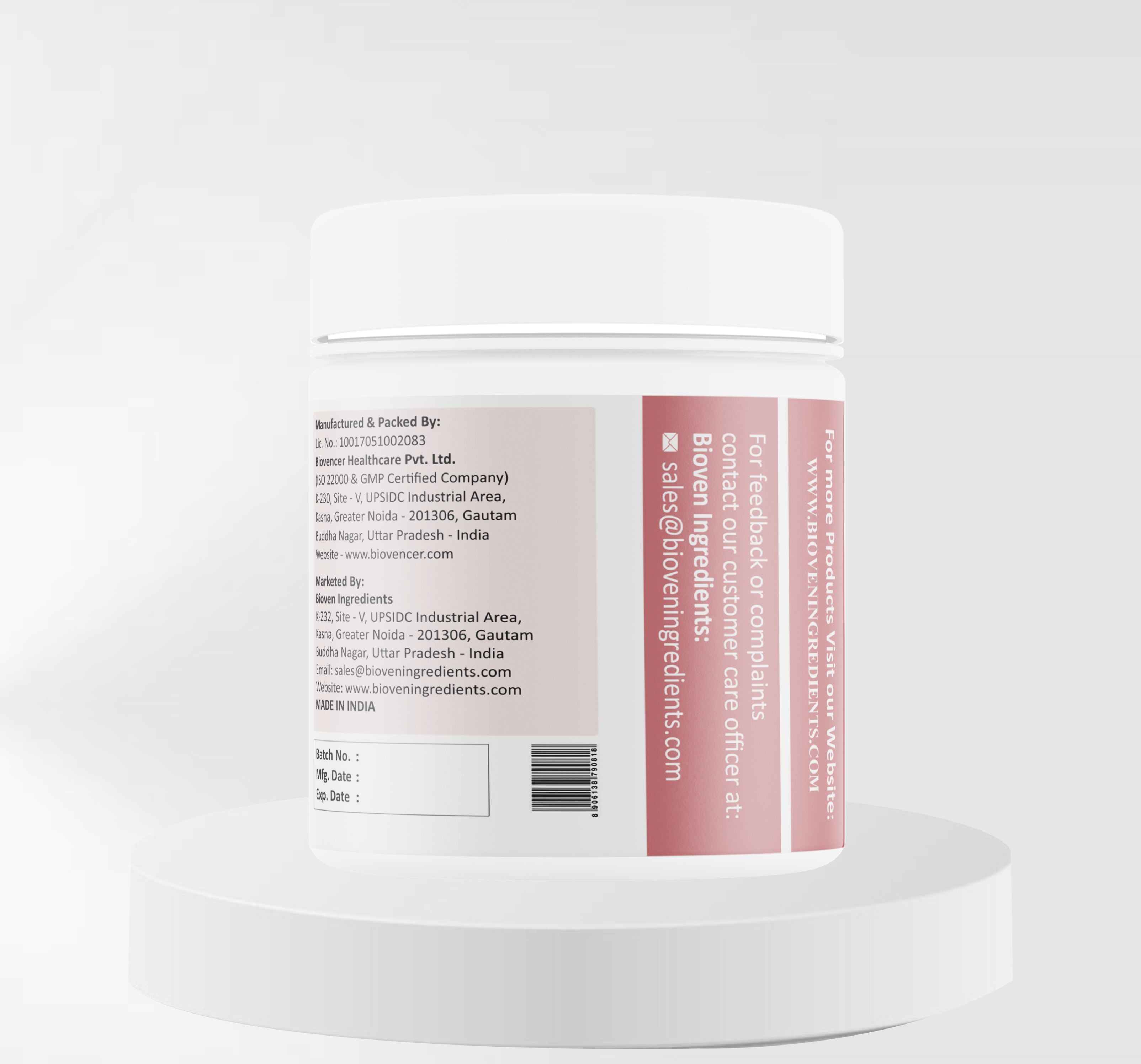 Invertase Enzyme Powder.